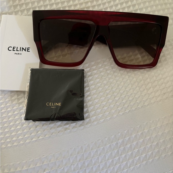 Céline 61MM Exaggerated Rectangular Sunglasses - Picture 6 of 9